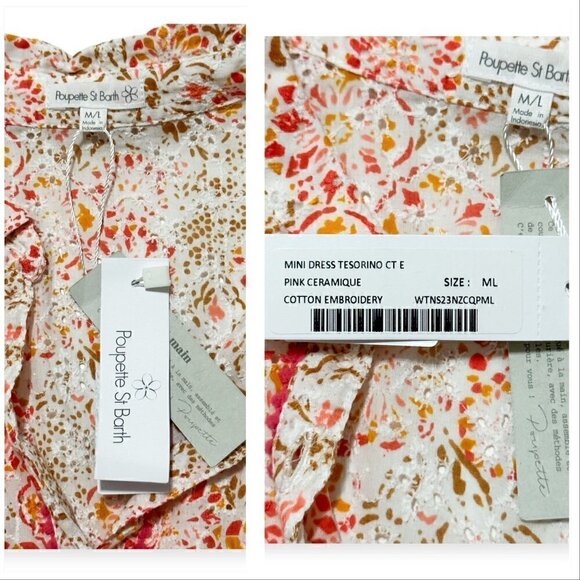 Ulla Johnson White Cotton Laurenza Blouse, puff sleeves, Size 0, New with Tag - Picture 14 of 16